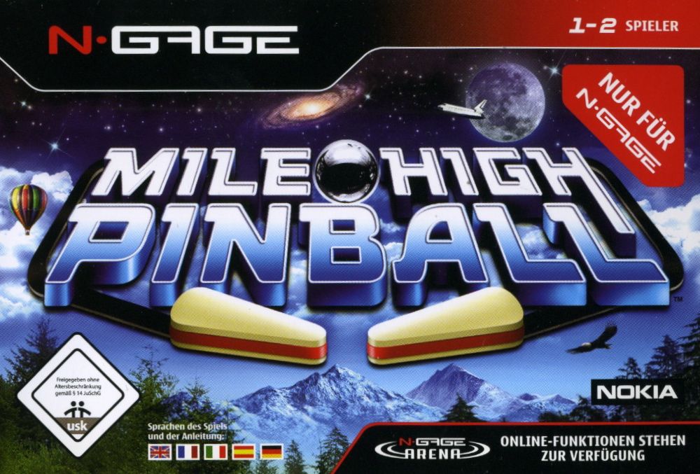 Mile High Pinball box art for N-Gage